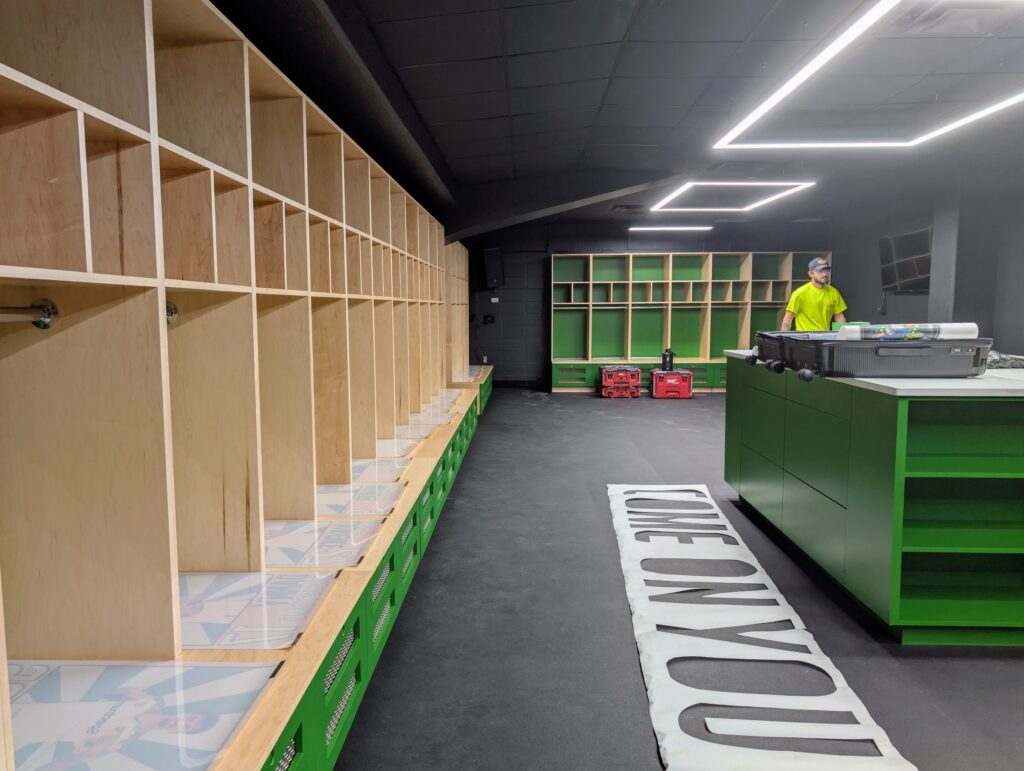 Tampa Bay Rowdies Locker Room project photo